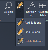 Drawing Assistant — Balloons drop-down